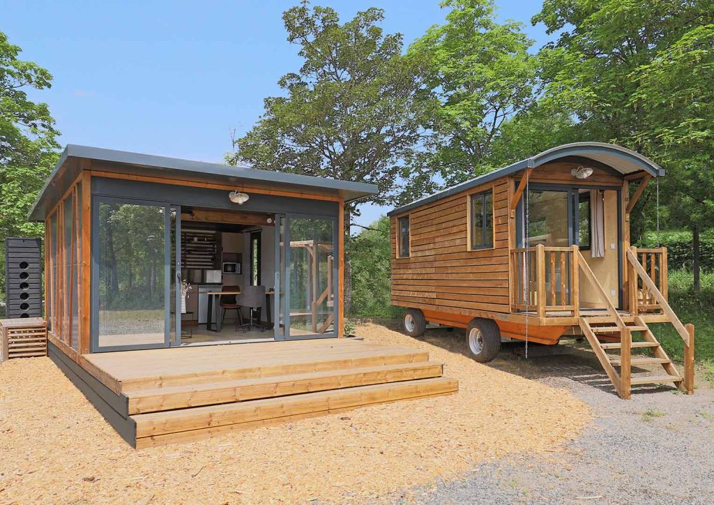 Gamme particulier avec la Tiny Home et la Tiny Roulotte